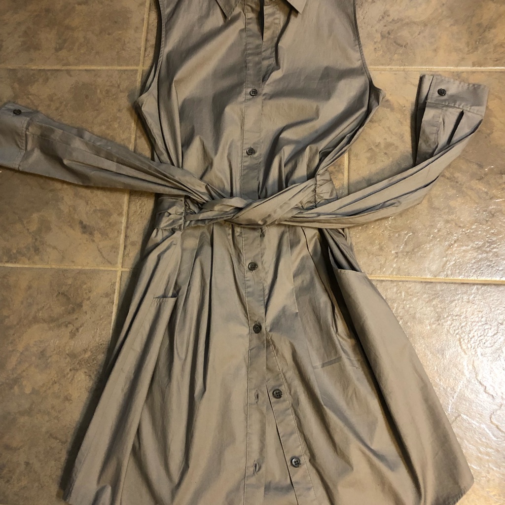 Theory Dress Size 4 Moss Green